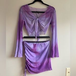 Pretty purple skirt and top